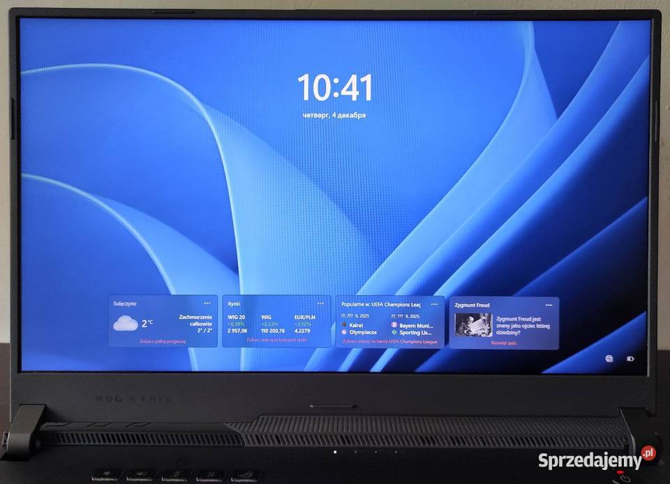 ASUS ROG Strix G17 Ryzen 7 RTX 3060 16GB RAM matowa pomorskie Gdynia