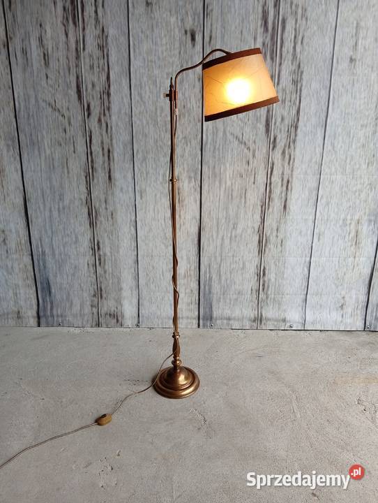 lampa podłogowa 253 mosiężna Oświetlenie Byczyna