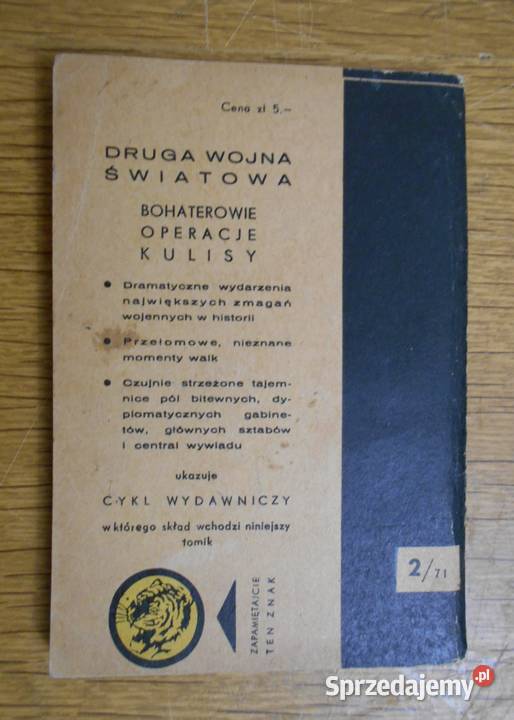 Żółty Tygrys Odeskie katakumby 271 Proza i poezja lubelskie Parczew sprzedam
