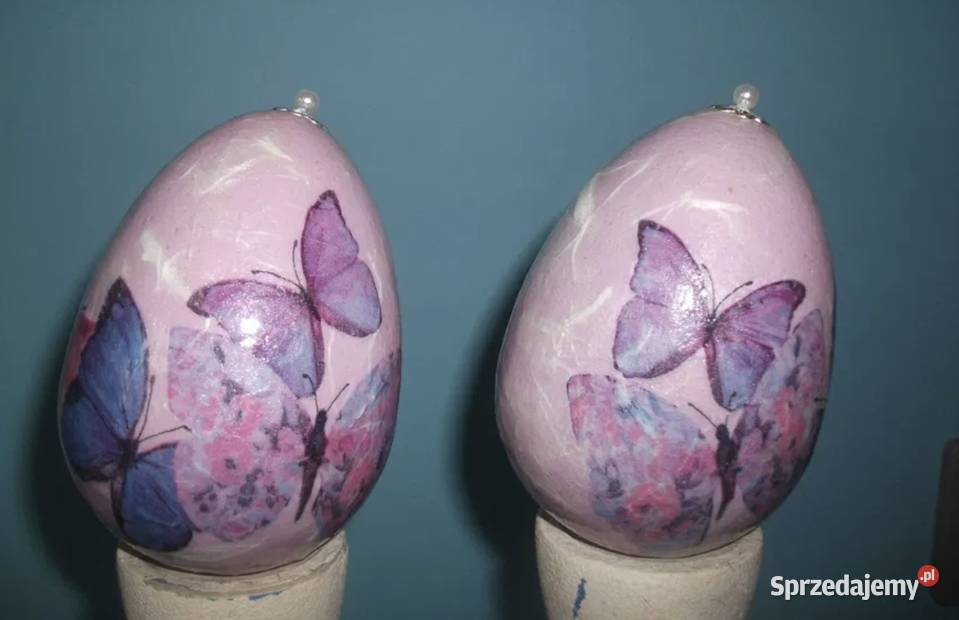 Pisanka kraszanka zdobiona metodą Decoupage