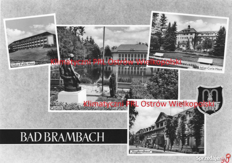Pocztówka Post card Bad Brambach Niemcy Bielsko-Biała