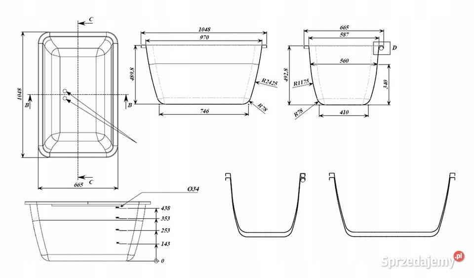 Pojemnik kastra kalfas na zaprawę murarską 200L małopolskie Kraków