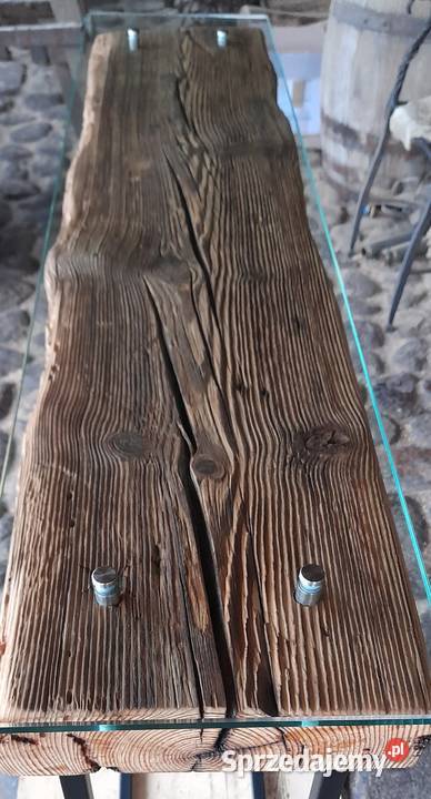 Konsola do przedpokoju i salonu stare drewno