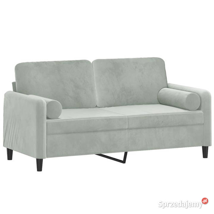 2osobowa sofa z poduszkami jasnoszara 140 mazowieckie Warszawa sprzedam
