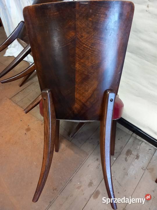 Art deco krzesla z 1939 roku orginal Halabala Lubań