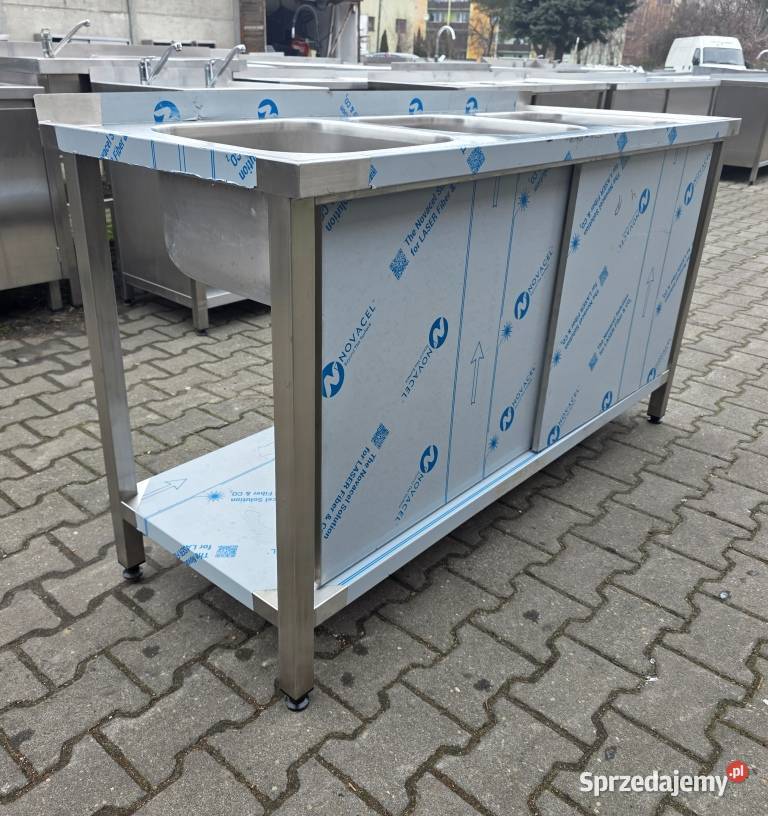 Zlew 3 Komorowy Drzwi Suwane 1506085 M1301 N Gastronomia wielkopolskie Nowe Skalmierzyce sprzedam