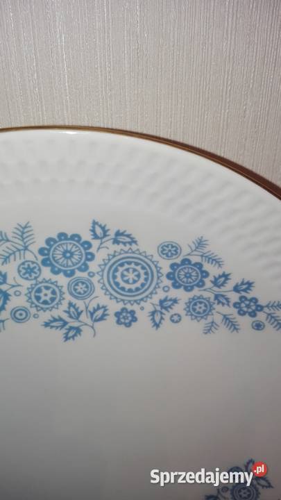 Talerz patera fason Karol porcelana Chodzież Warpechy Stare sprzedam