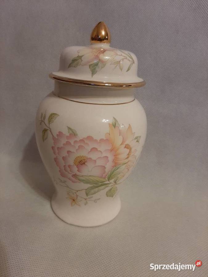Porcelanowa amforapuzderko piękna sygnowana Porcelana i szkło Inowrocław