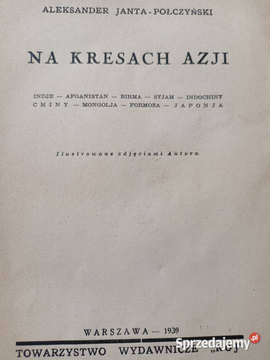 W krainach Azji książki przedwojenne aukcje