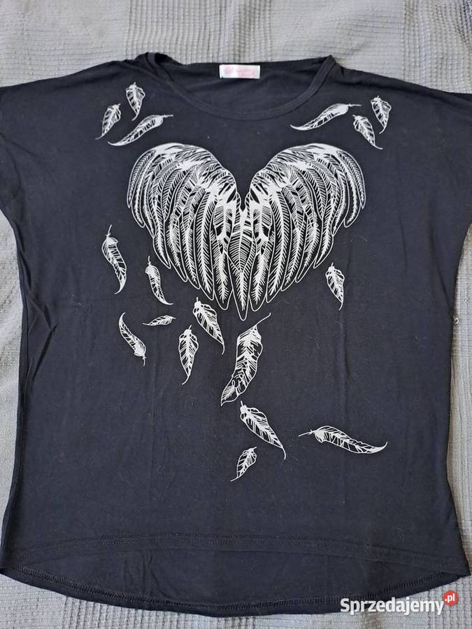 Bluzka Czarna z sercem Wrocław