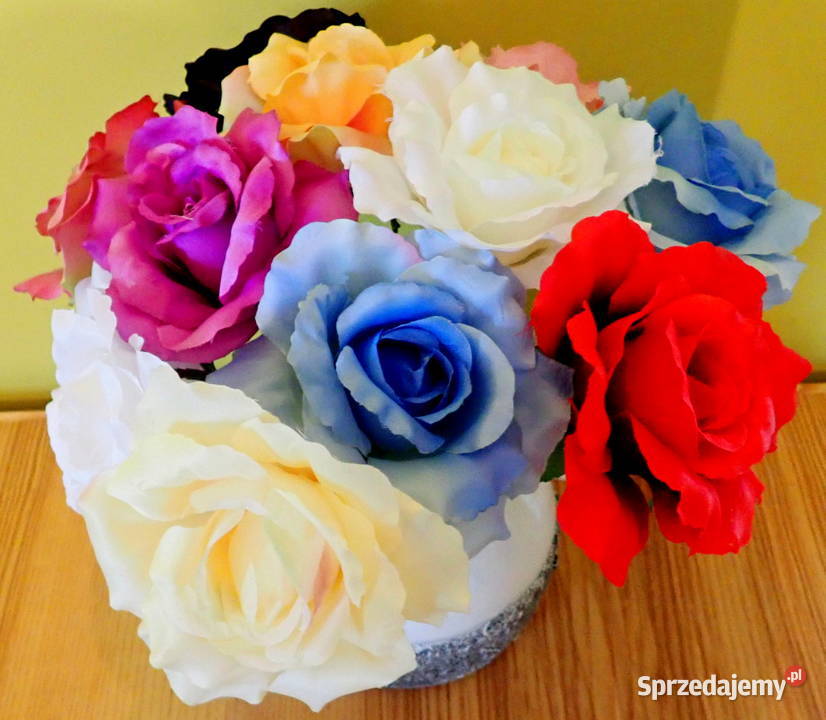 Róże rozwinięte różne kolory 1 śred 13 F004 Pozostałe Siewierz