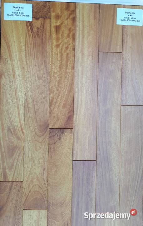 DESKA IROKO lita 15x90x3001200mm LAKIER OLEJ Warszawa sprzedam