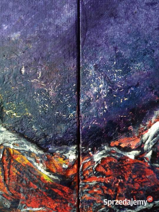 Obraz akrylowy abstrakcja tryptyk na płótnie 3x Dębica