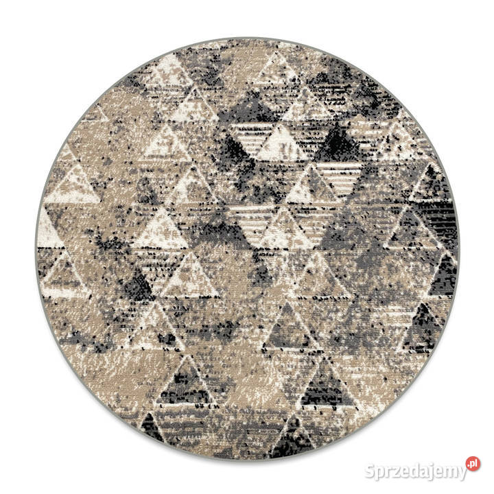 OKRĄGŁY DYWAN 100X100 GĘSTY WŁOS LAILA 15750 Dywany Białystok