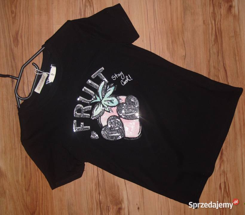 Jean Louis Francoise TSHIRT z cekinową Truskawką Rawicz