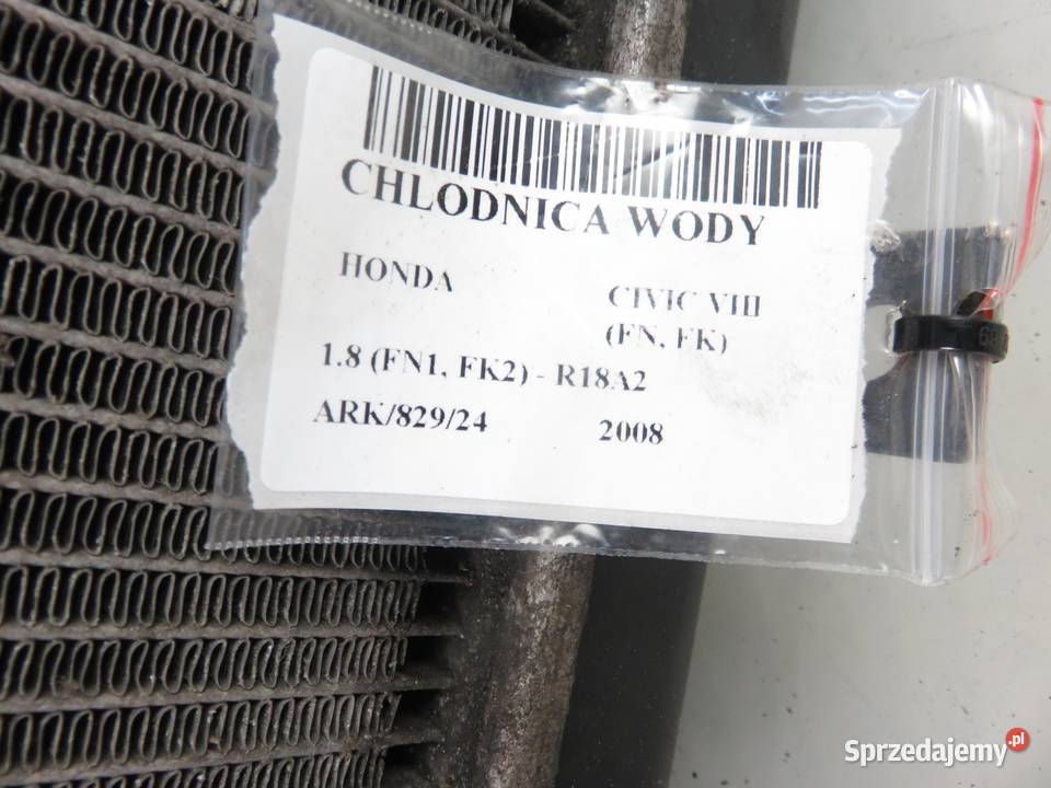 CHŁODNICA WODY HONDA CIVIC VIII 18 R18A2 sprzedam