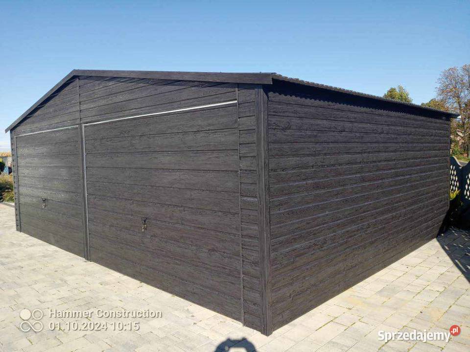 Garaż blaszany wiata Wzmocniony Profilami