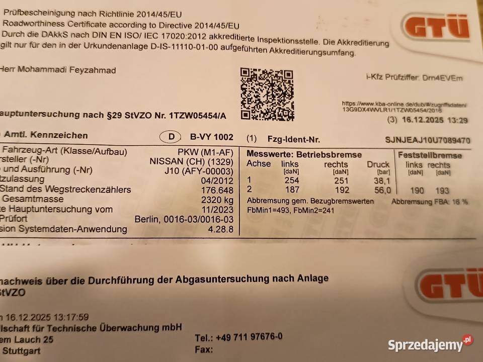 Nissan Qashqai2 16 dCi 131 Panorama Nawigacja przyciemniane szyby Nakło nad Notecią