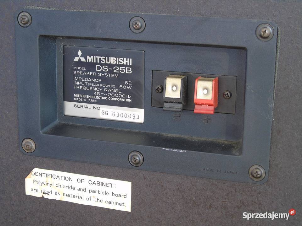 Kolumny Mitsubishi DS25B świetne stereo Vintage