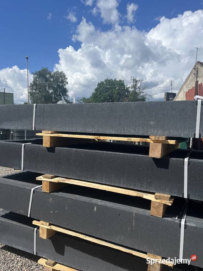 Podmurowka wibroprasowalna gladka antracyt Szczecin