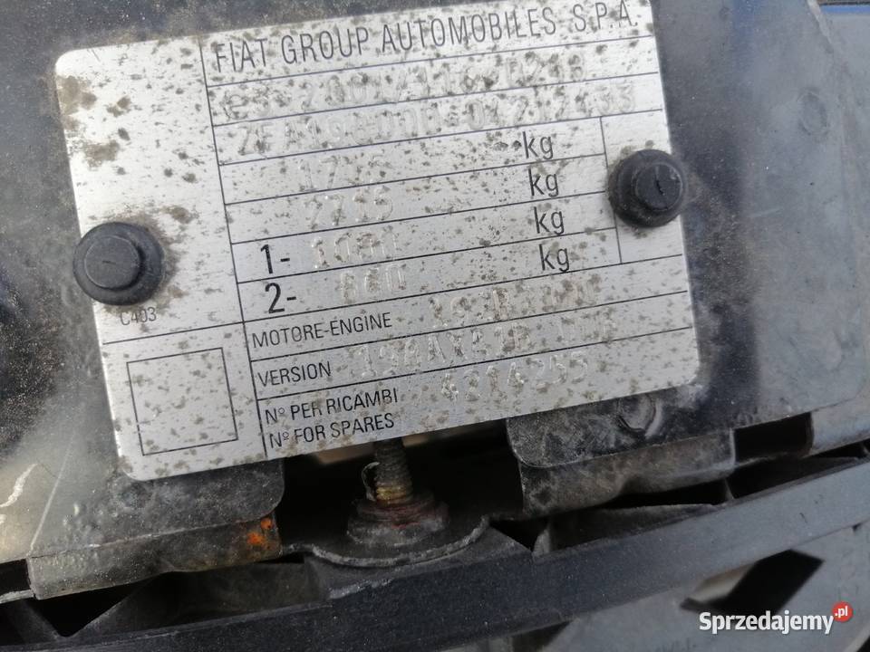 Fiat Bravo II 14 16v pas przedni chłodnice belka Jastrzębie-Zdrój