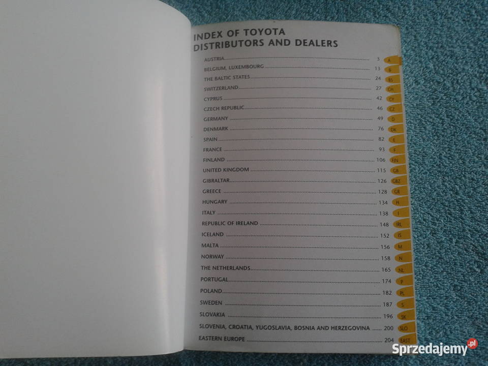 TOYOTA YARIS I książki instrukcje obsługi w etui Pozostałe Chełm