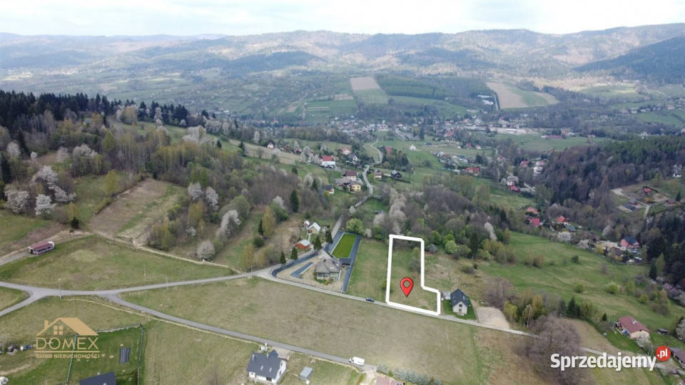 Działka na sprzedaż Ślemień 2300m2 91zł/m2 Nieruchomości śląskie