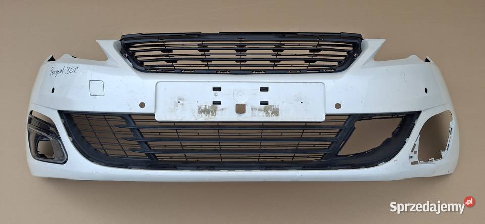 PEUGEOT 308 II ZDERZAK PRZÓD ABSORBER KRATKA Motoryzacja Bieleń