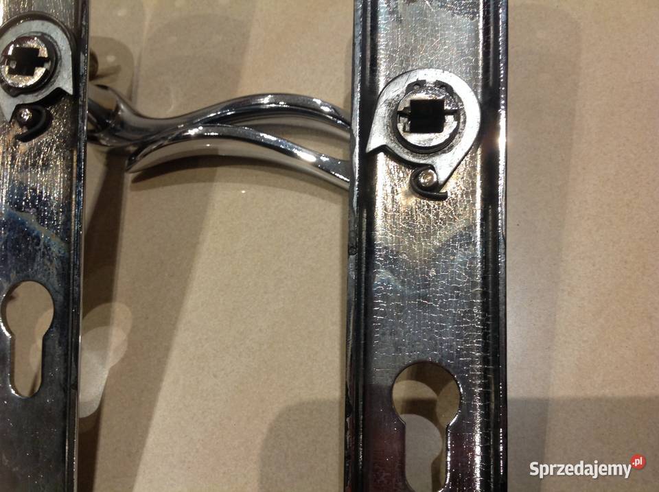 Komplet Klamek z Szyldem do Drzwi z Zamkiem Nowa Sól sprzedam