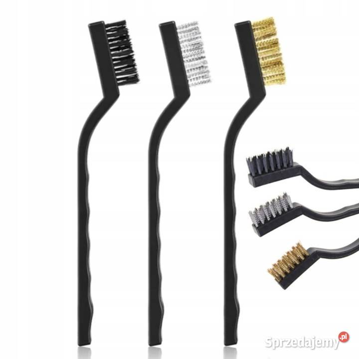 Zestaw 3 Szczotek do Czyszczenia 166 mm Stalowa Ludźmierz