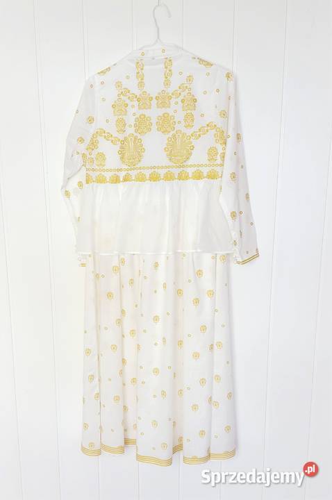 Nowa biała sukienka indyjska M 38 boho hippie Szczecin