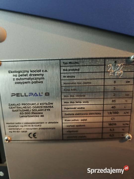 Piec na pellet Kotły i Piece CO