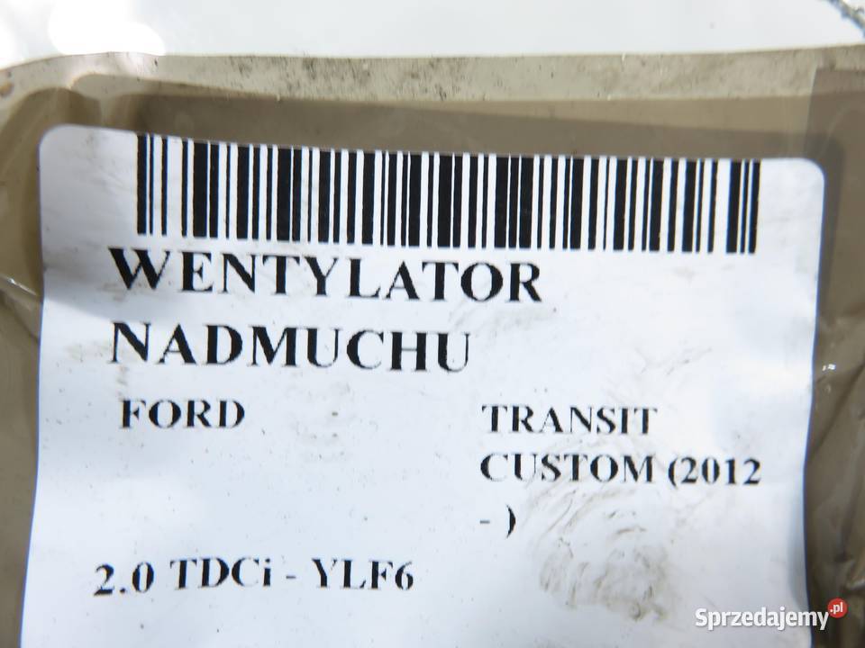 DMUCHAWA FORD TRANSIT CUSTOM 2012 0130115572