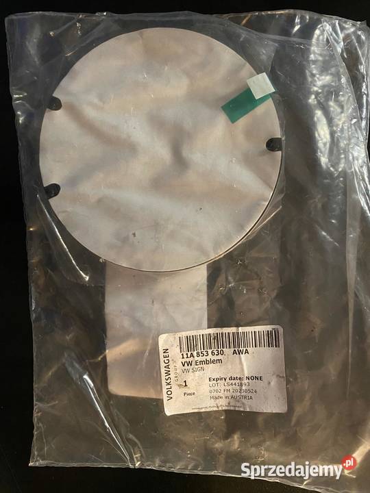 EMBLEMAT ZNACZEK VW KLAPY TYŁ iD4 iD5 NOWY ORYG