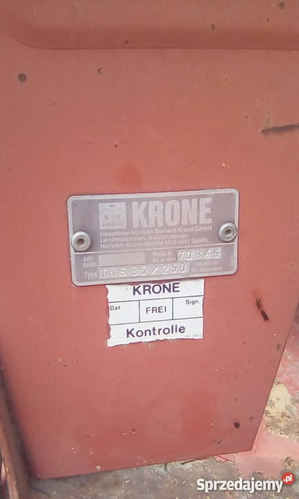 Agregat uprawowy brona krone 25m Transport Krone Wojciechów sprzedam