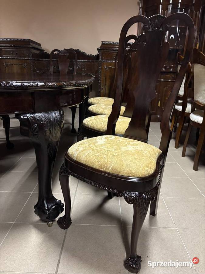 Stylowy Zestaw Rozkładany Stół 10 Krzeseł Gorzów Wielkopolski