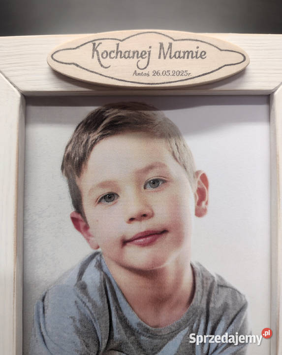 Ramka Na Zdjęcia 10x15 DREWNO Napis DEDYKACJA Warszawa