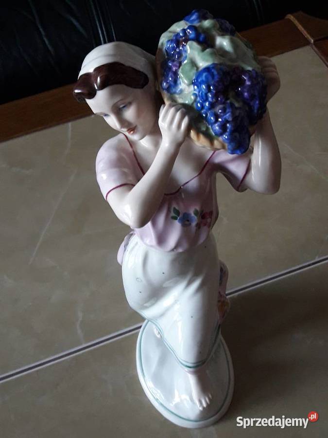 Figurka antyczny Royal Dux Unikat lata 20 te Porcelana i szkło Janów Lubelski