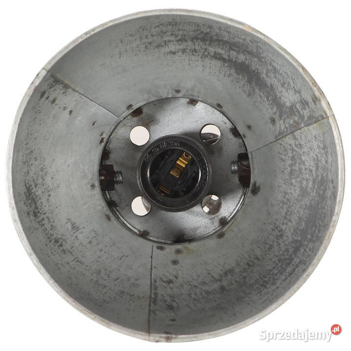 Lampa podłogowa z 2 kloszami srebrna E27 żeliwo Warszawa