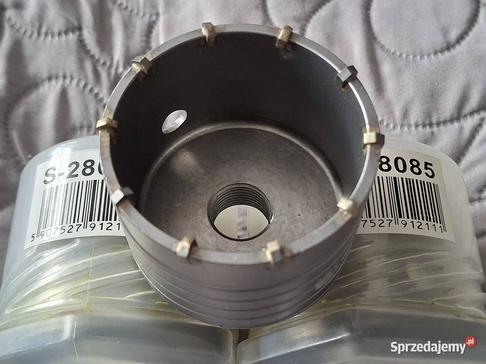 Zestaw 3 x Nowa Otwornica do Betonu STALCO 80mm Białośliwie