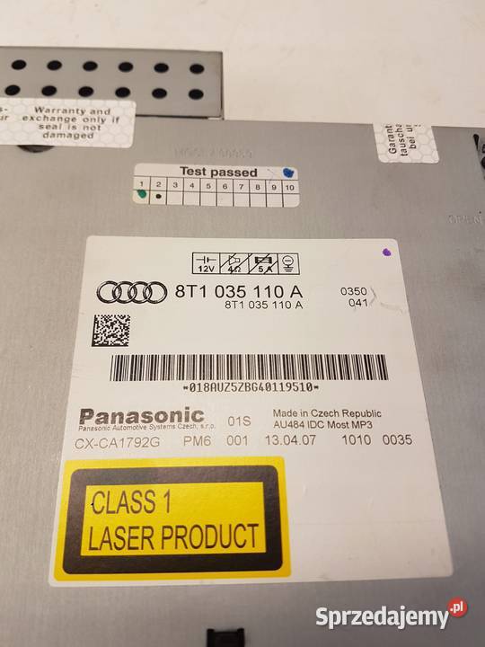 ZMIENIARKA CZYTNIK CD AUDI A4 B8 A5 8T1035110A Przystajń