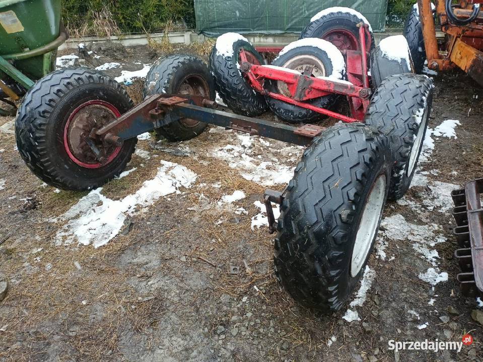 Wózek tandem koła balonowe z hamulcem podwozie Limanowa sprzedam