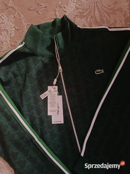 Bluza męska Lacoste Monogram ciepła wygodna zielony Białystok