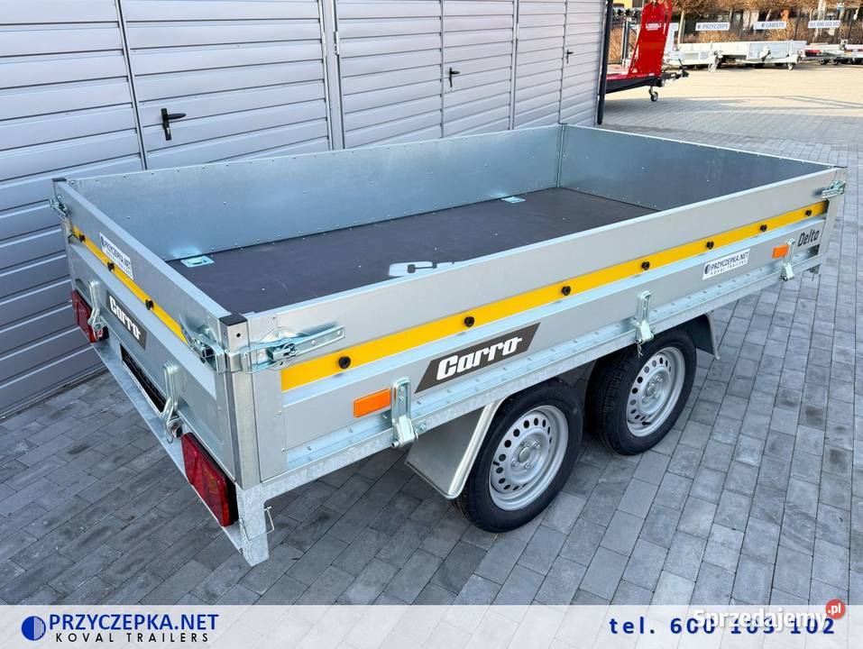 Mocna przyczepa lekka CARRO DELTA 2615 2w1 burtowe Kowal sprzedam