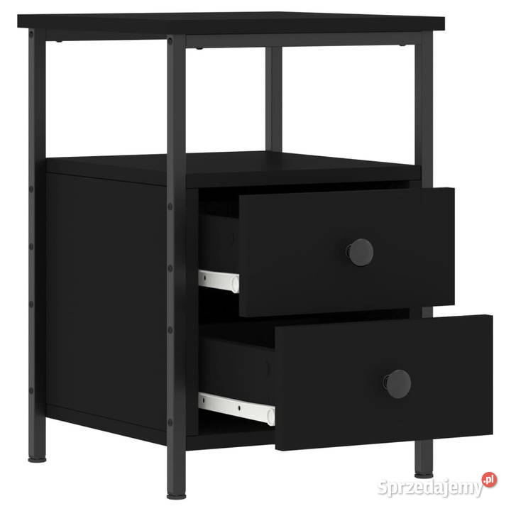 Szafka nocna czarna 34x355x50 materiał mazowieckie Warszawa
