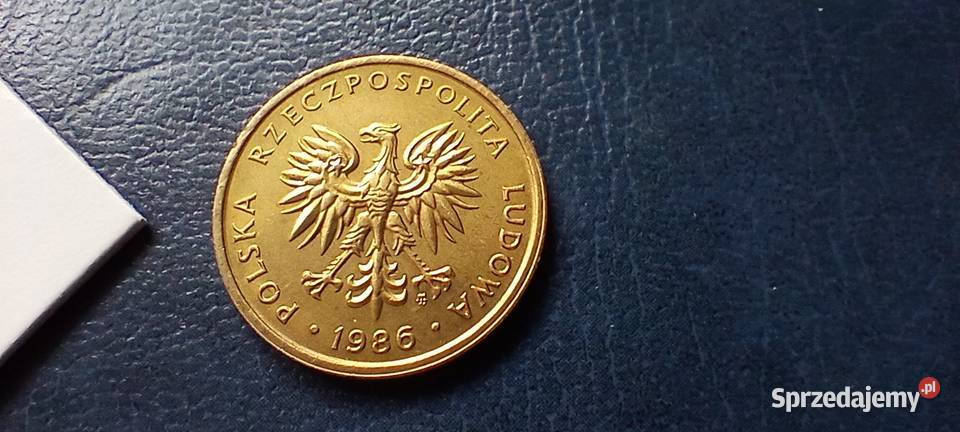 Stare monety 5 złotych 1986 PRL Polska cudo Numizmatyka podkarpackie Lesko