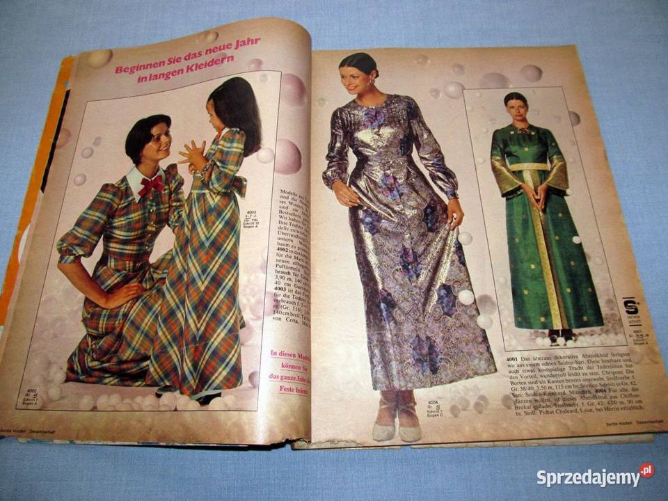 Burda Moden 121971 magazyn mody wykroje Vintage