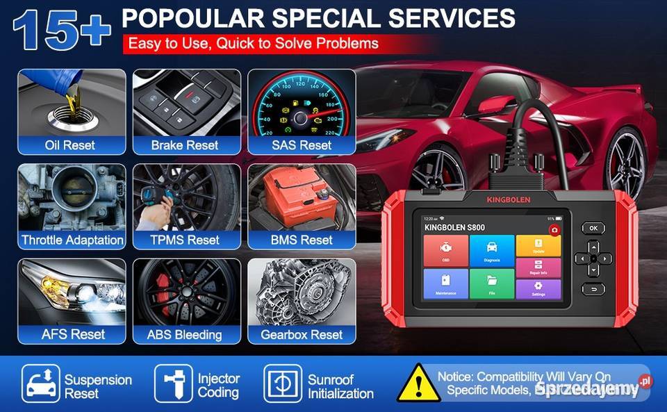 Interfejs skaner diagnostyczny KINGBOLEN S800