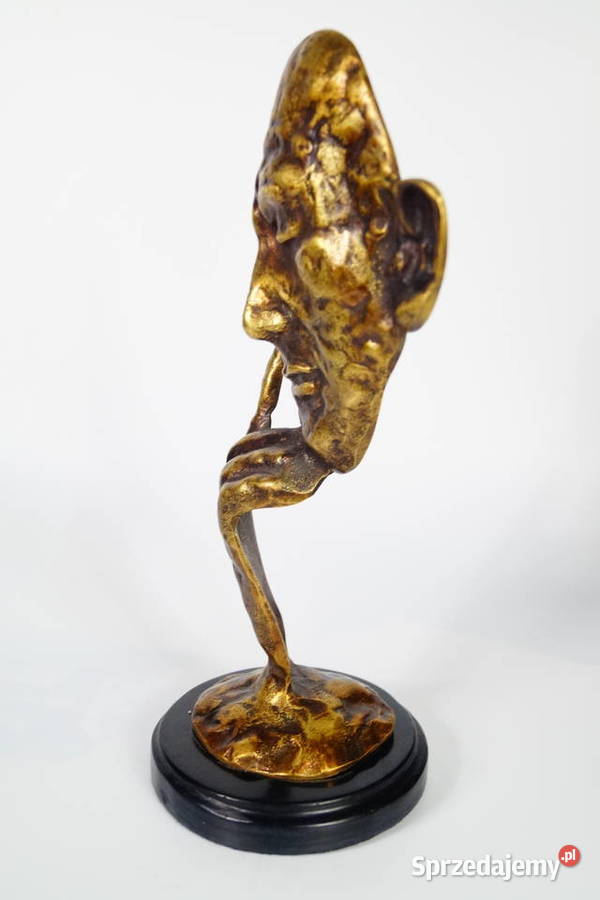 Myśliciel figura z brązu rzeźba dekoracja wielkopolskie Gizałki