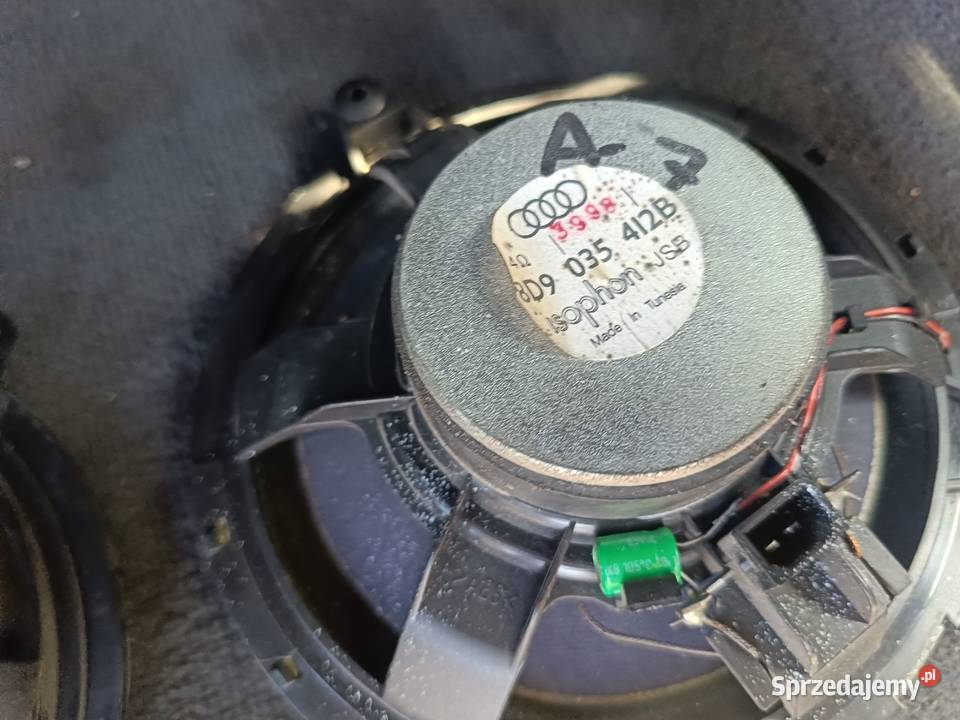 Głośniki Tylnych Drzwi 8D9 035 412 B Audi A4 B5 osobowe śląskie Myszków